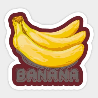 Yellow Banana Sticker